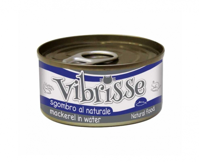Hrana umeda pentru pisici Croci Vibrisse Natural, Macrou, 6 x 70g
