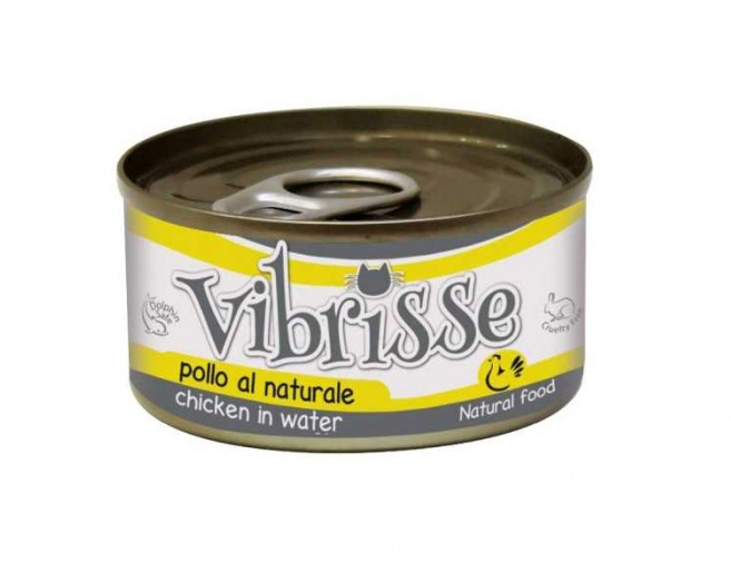 Hrana umeda pentru pisici Croci Vibrisse Natural, Pui, 24 x 70g