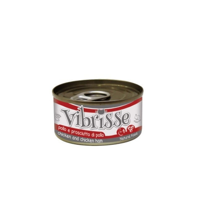Hrana umeda pentru pisici Croci Vibrisse, Pui si sunca de pui, 24 x 70g