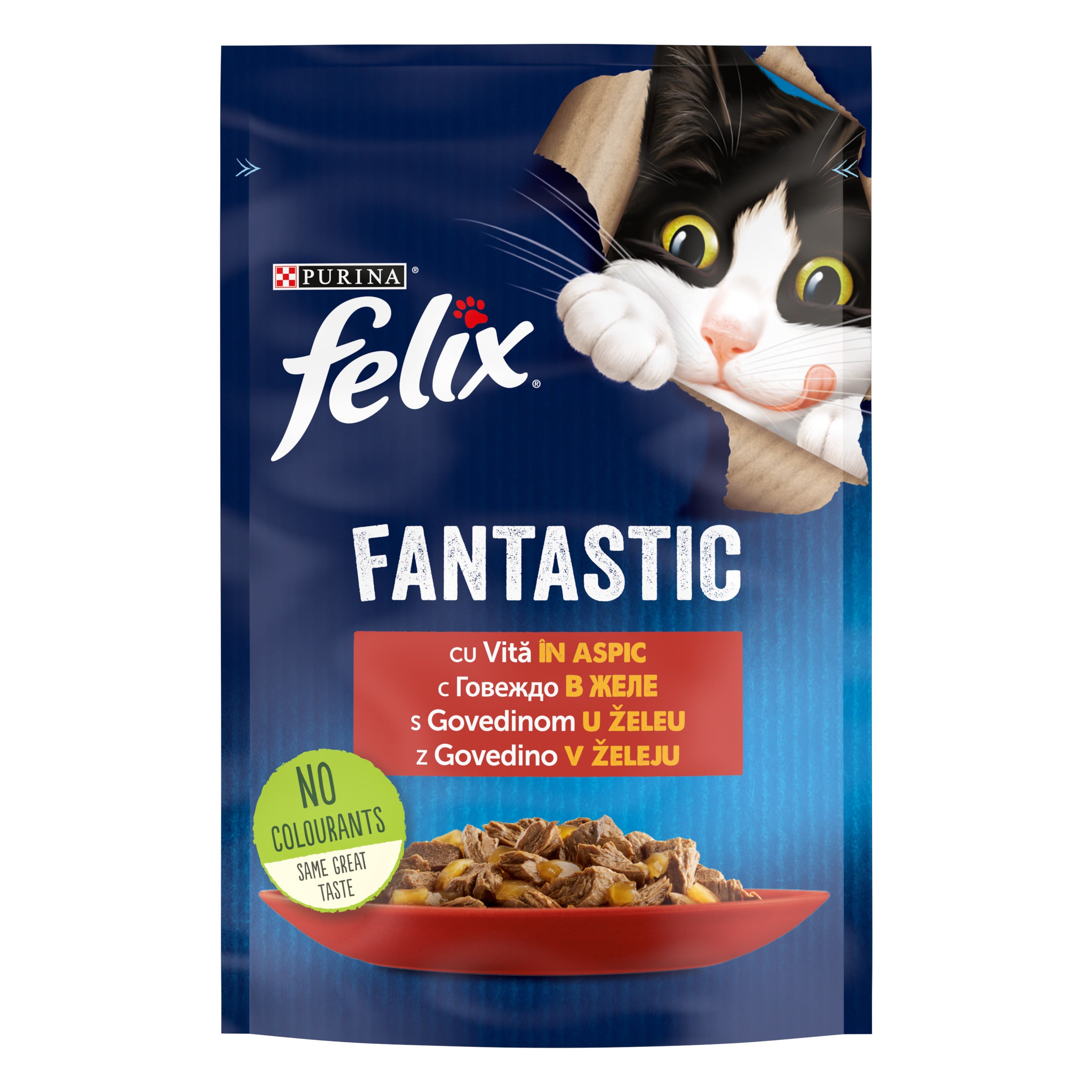 Hrana umeda pentru pisici Felix Fantastic Vita in Aspic, 85g 85g