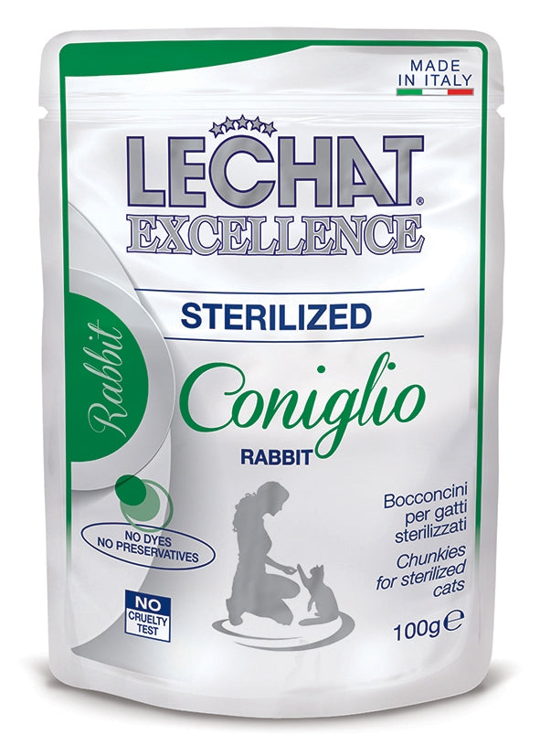 Hrana Umeda Pentru Pisici, LeChat Excellence Steril, Cu Iepure, 100g 100g