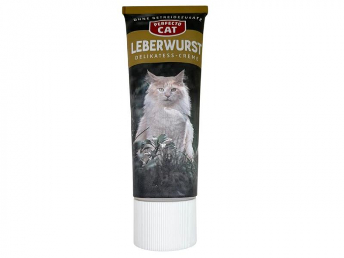 Hrana umeda pentru pisici Perfecto Cat, Crema Delicatess cu ficat, 75g