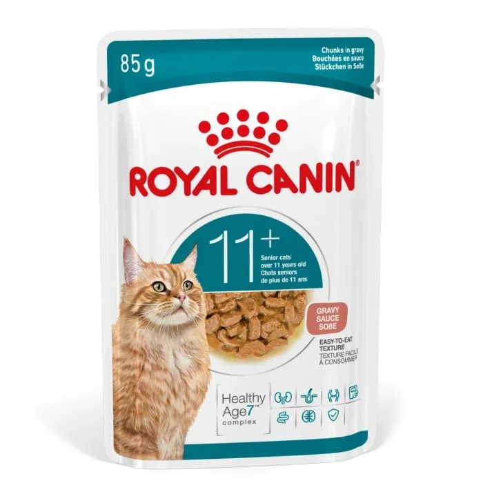 Hrana umeda pentru pisici Royal Canin Ageing 11+ Gravy 85 gr
