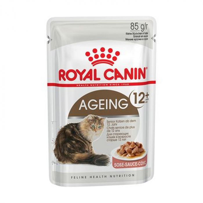 Hrana umeda pentru pisici Royal Canin Ageing +12 in sos 85 gr