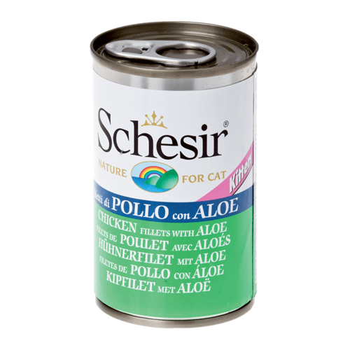 Hrana Umeda pentru Pisici Schesir Cat Kitten Pui Fillet si Aloe 140 g - poza 2