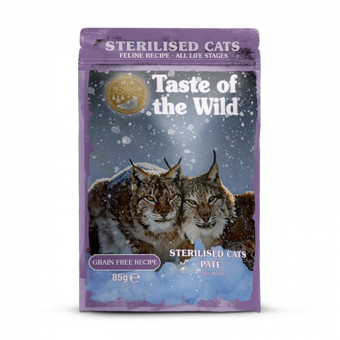 Hrana umeda pentru pisici Taste of the Wild Sterilised Pate cu pui 85 gr