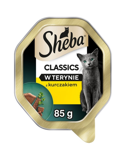 Hrană umedă pisici adulte pate cu pui SHEBA Classics 85 g