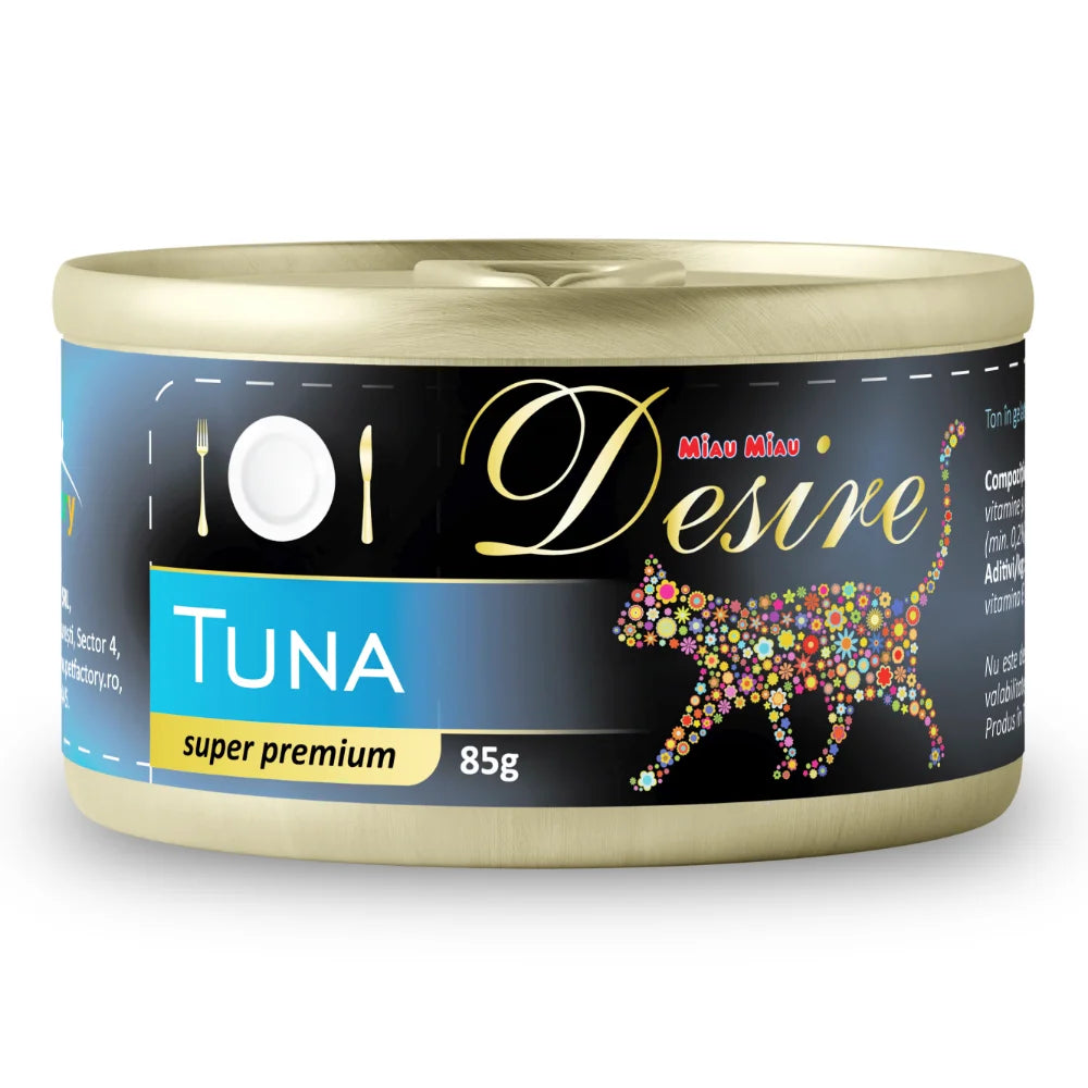 Hrana Umeda Pisici DESIRE Ton File in Gelatina 85g 85g