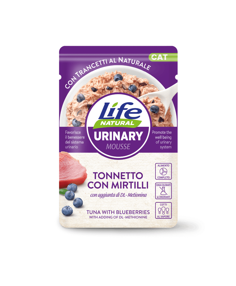 Hrana Umeda Pisici, Life Natural Urinary Mousse Ton si Afine, 70 g