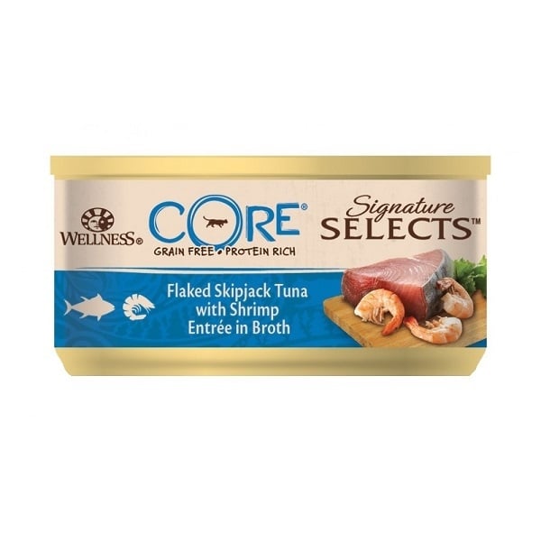 Hrana Umeda Wellness Core Signature Select cu Ton si Creveti, in Supa, 79 g - poza 2