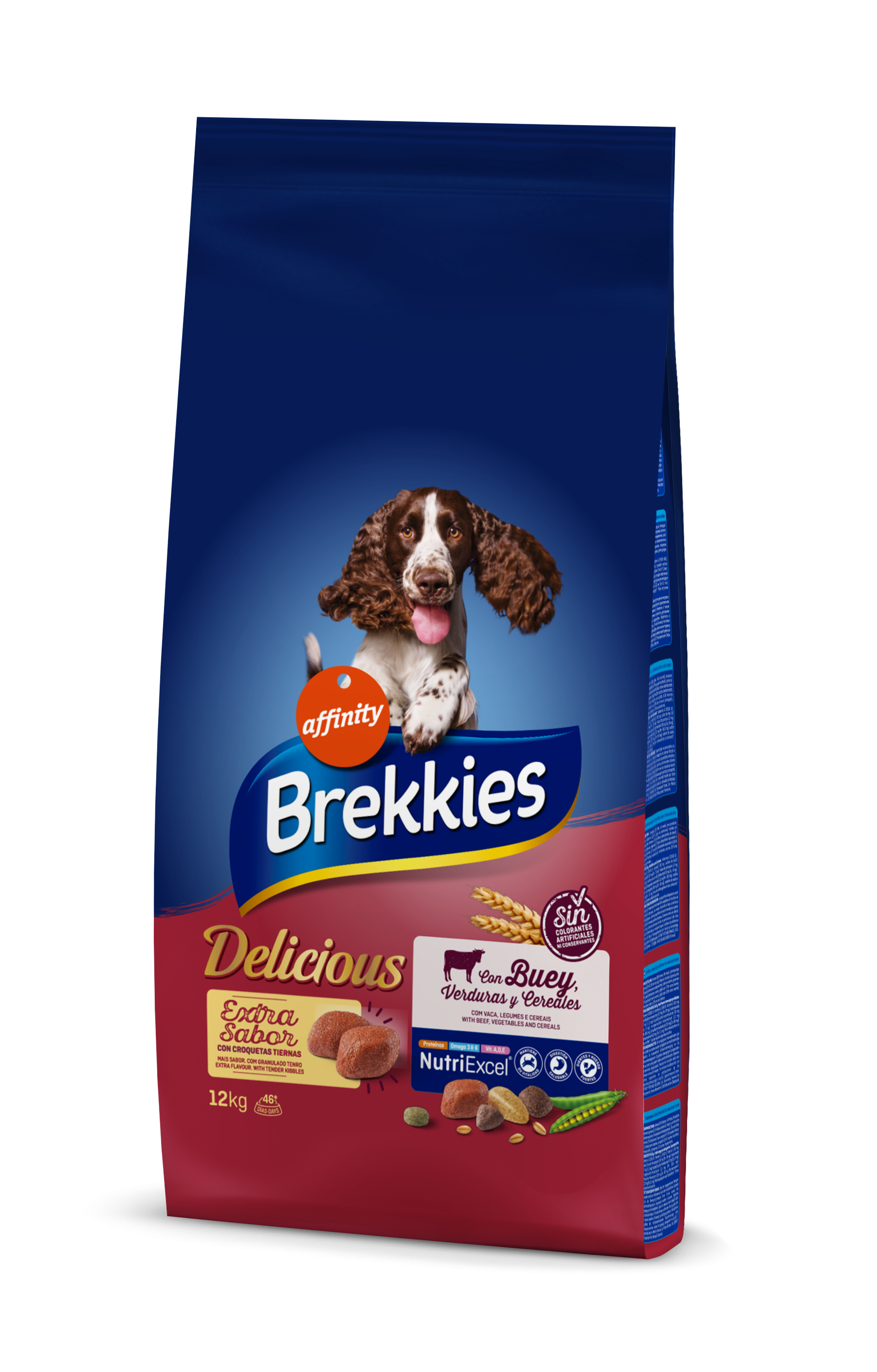Hrana uscata caini, Brekkies Dog Delicious Vita, 12 kg