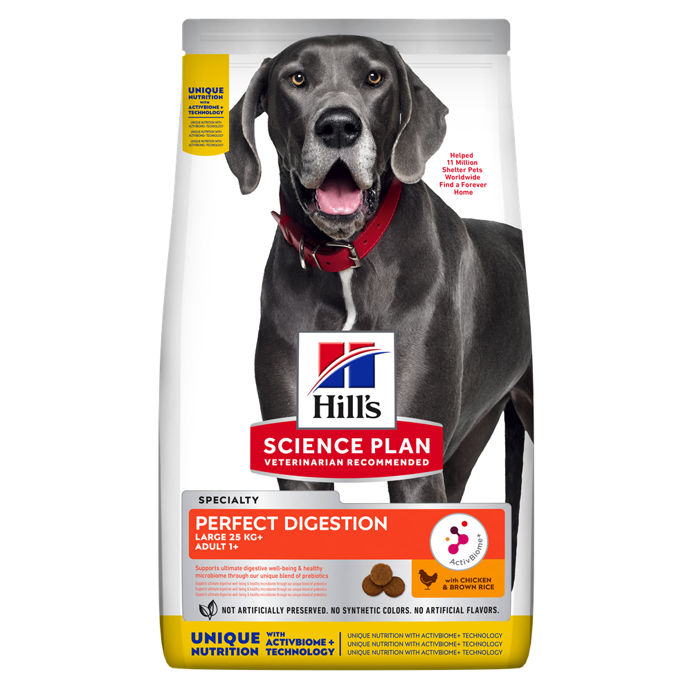 Hrana uscata caini, Hill's Science Plan Canine Adult Perfect Digestion Large Breed, 14 kg