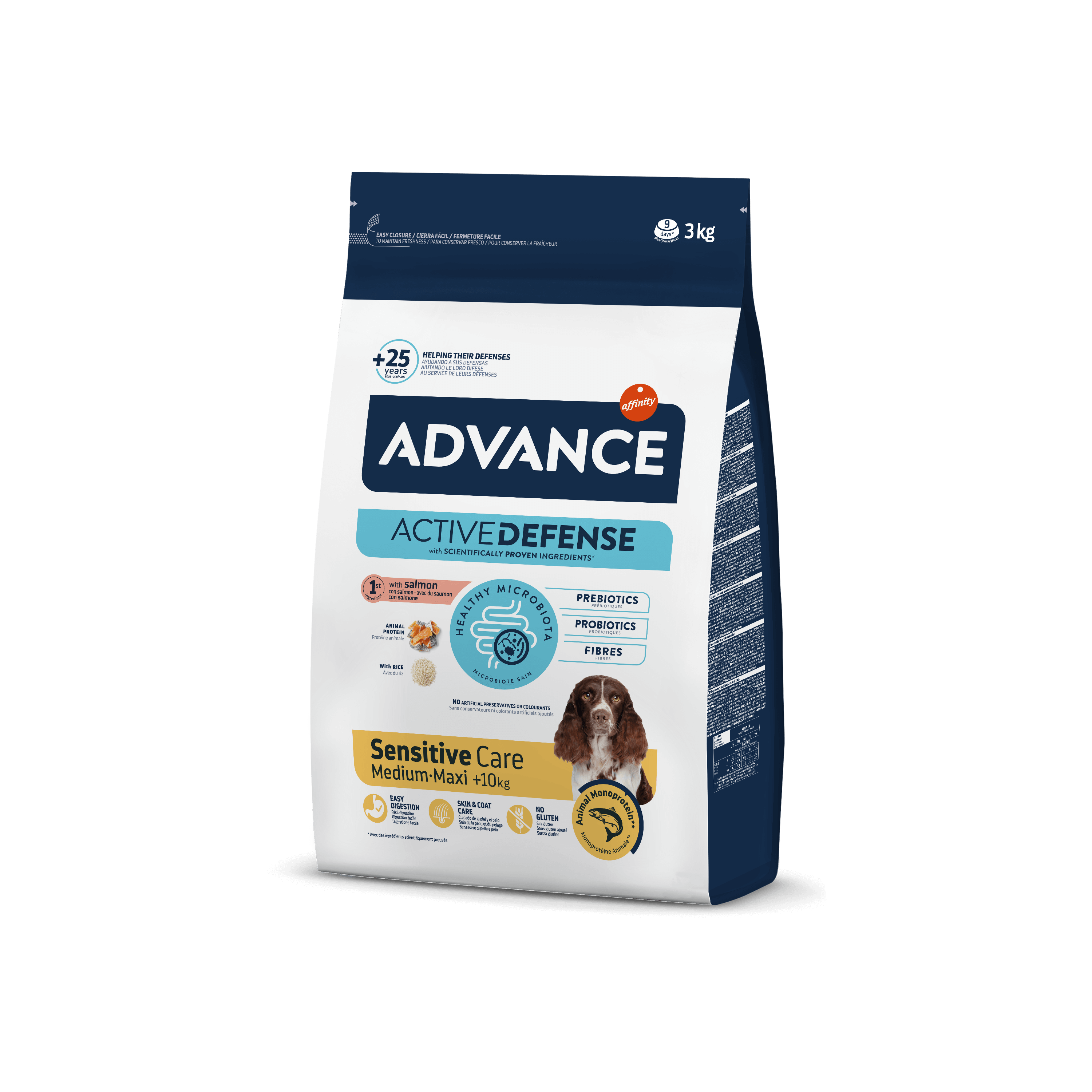 Hrana uscata pentru caini Advance Sensitive, Somon & Orez 3kg