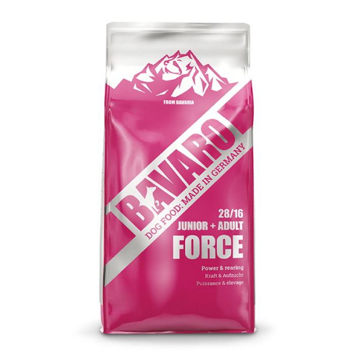 Hrana uscata pentru caini Bavaro Force Junior + Adult 18 kg