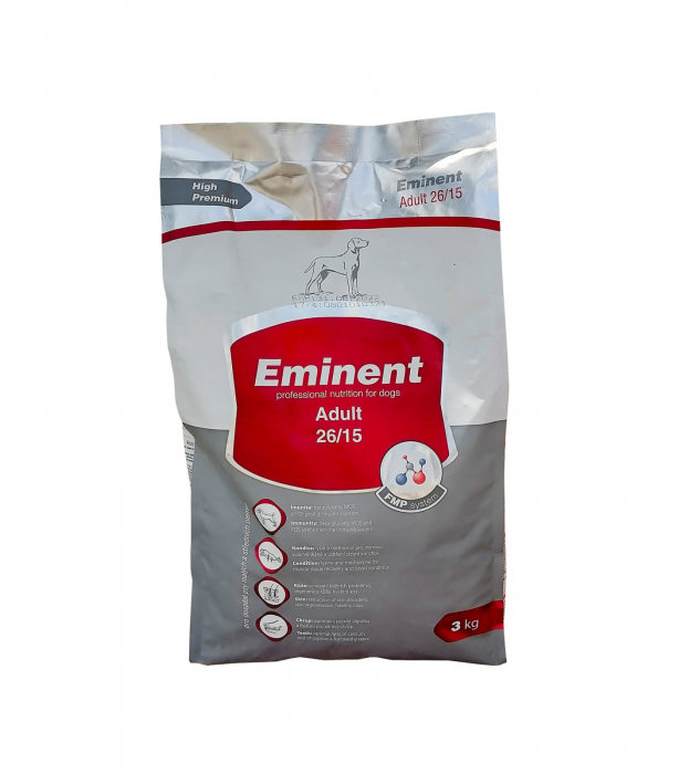 Hrana uscata pentru caini, Eminent Adult, 26 15, 3kg