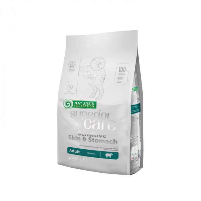Hrana uscata pentru caini N.P. Superior Care Sensitive Skin Stomach cu miel 10 kg
