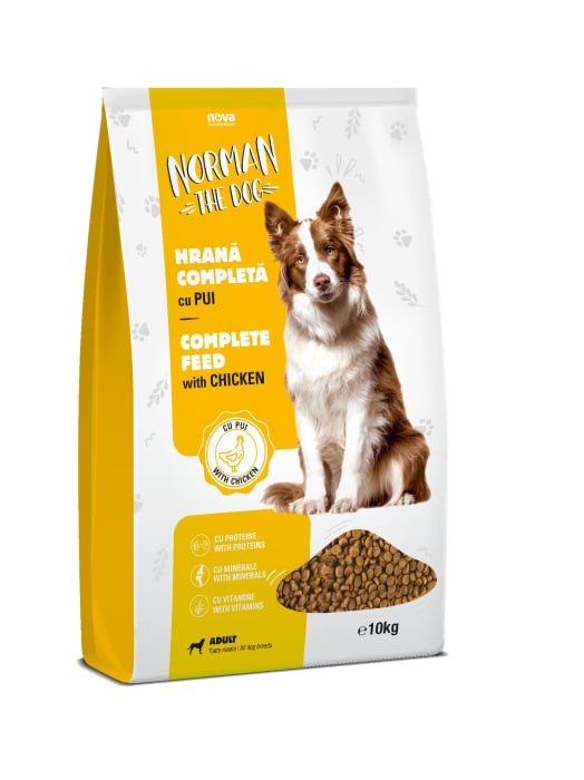 Hrana uscata pentru caini Norman the dog, Adult, Pui, 10kg