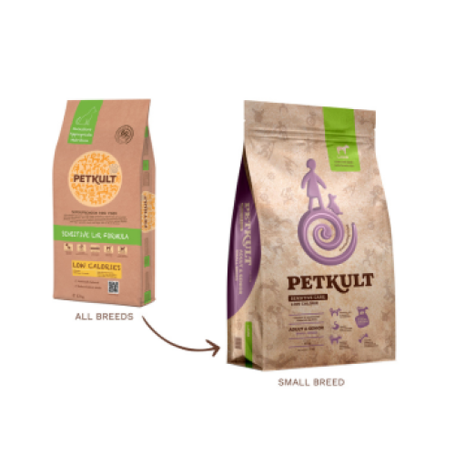 Hrana uscata pentru caini Petkult Sensitive Low Callories AdultSenior Talie Mica 3 kg
