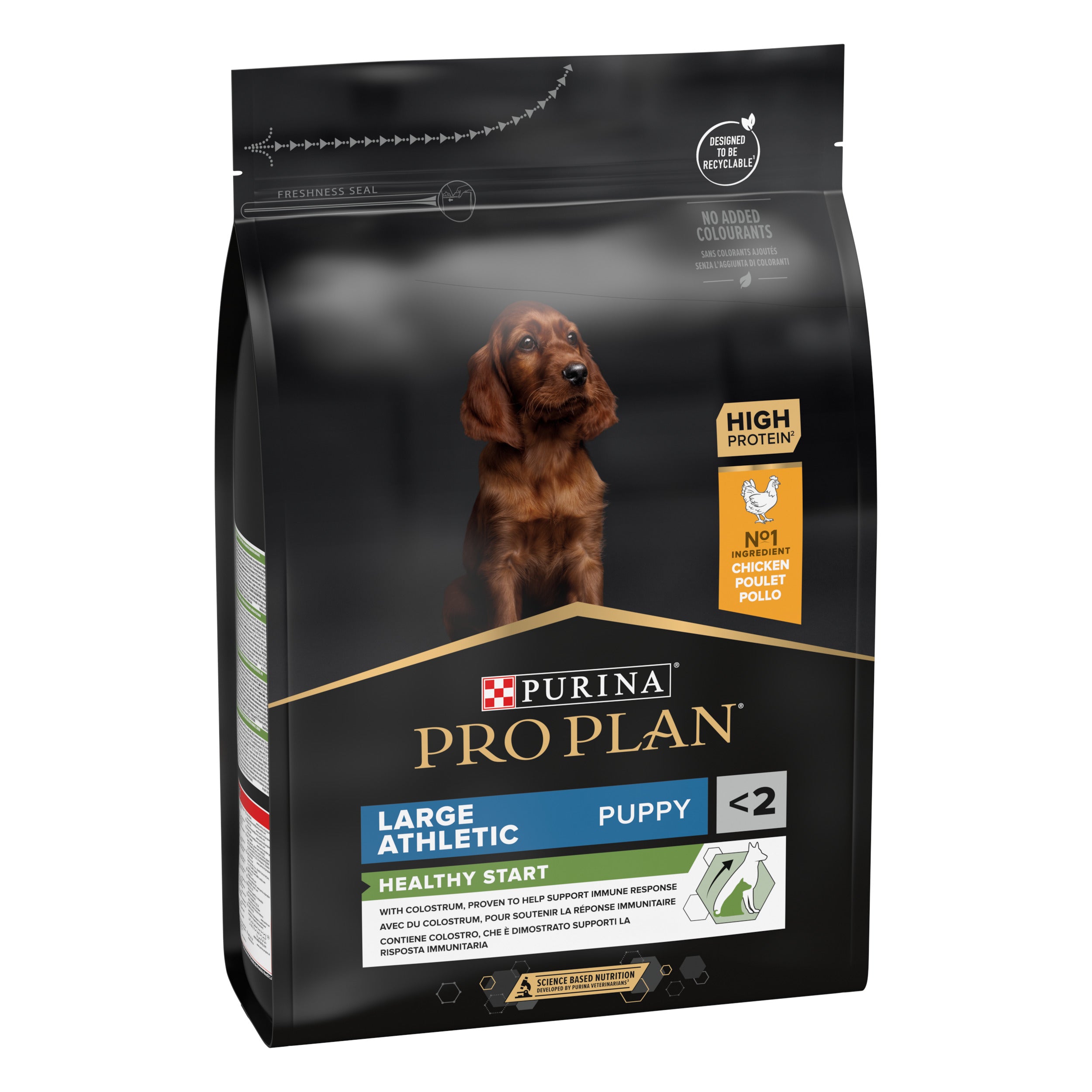 Hrana uscata pentru caini Pro Plan Large Athletic Puppy, Pui 3kg