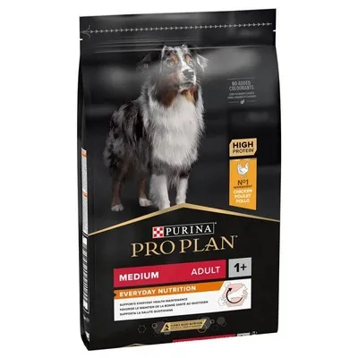 Hrana uscata pentru caini Pro Plan Medium Adult cu pui 10 kg