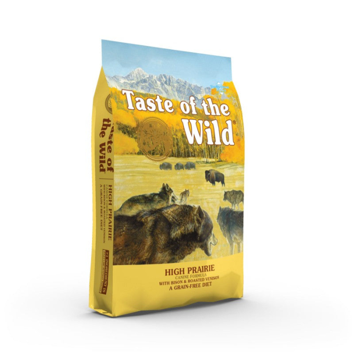 Hrana uscata pentru caini Taste Of The Wild High Prairie, Bizon si vanat, fara cereale, 12.2 kg