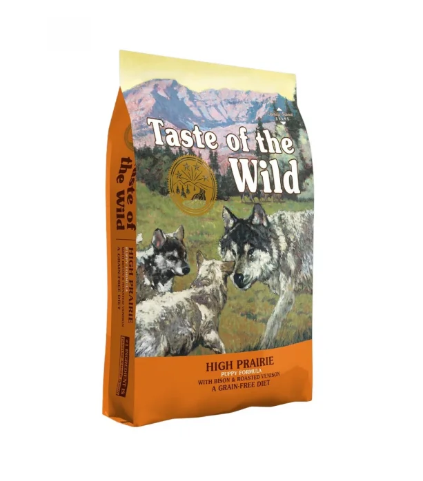 Hrana uscata pentru caini Taste Of The Wild High Prairie Puppy, Bizon, fara cereale, 12.2kg