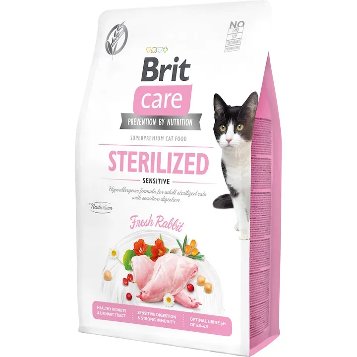 Hrana uscata pentru pisici Brit Care GF Sterilized Sensitive 2 kg