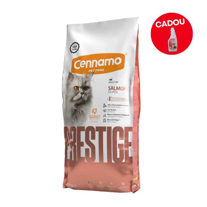 Hrana uscata pentru pisici Cennamo Prestige, Adult, Somon, 10kg
