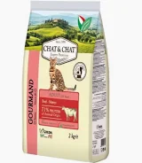 Hrana uscata pentru pisici Chat Chat Adult cu vita mazare 14 kg