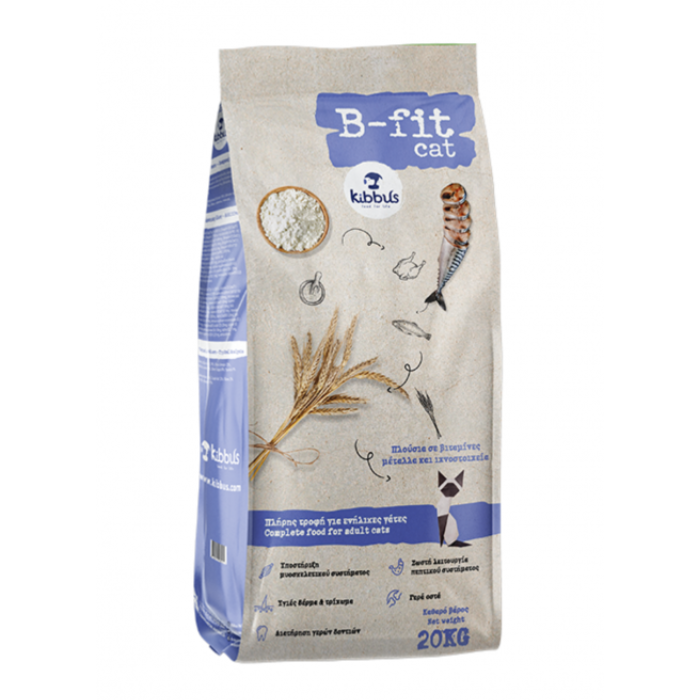 Hrana uscata pentru pisici Kibbus B-Fit, Somon, 20kg