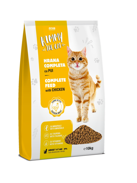 Hrana uscata pentru pisici Kimmy, Pui, 10kg