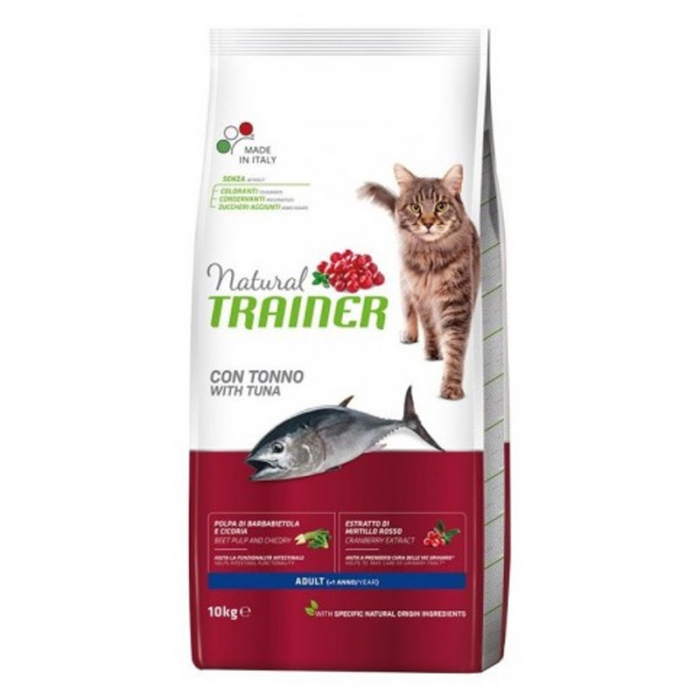 Hrana uscata pentru pisici Natural Trainer cu ton 10 kg