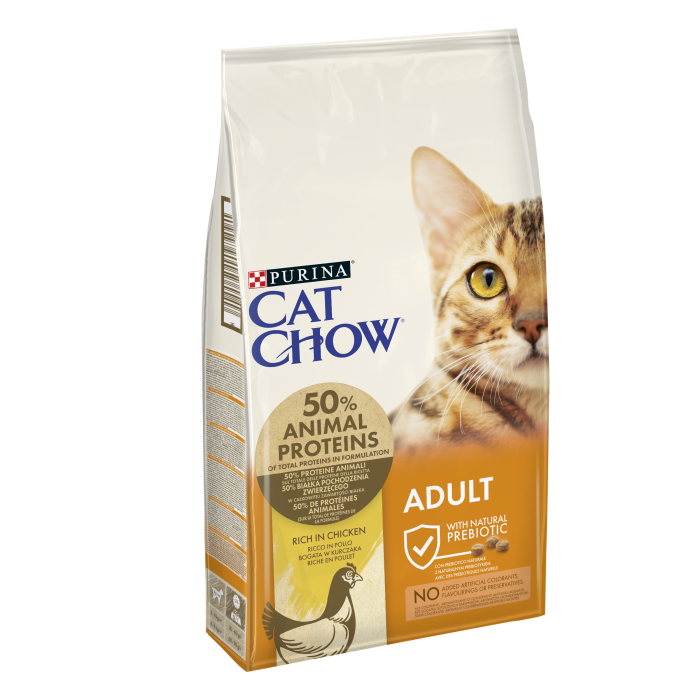 Hrana uscata pentru pisici Purina Cat Chow Adult, Pui, 15kg