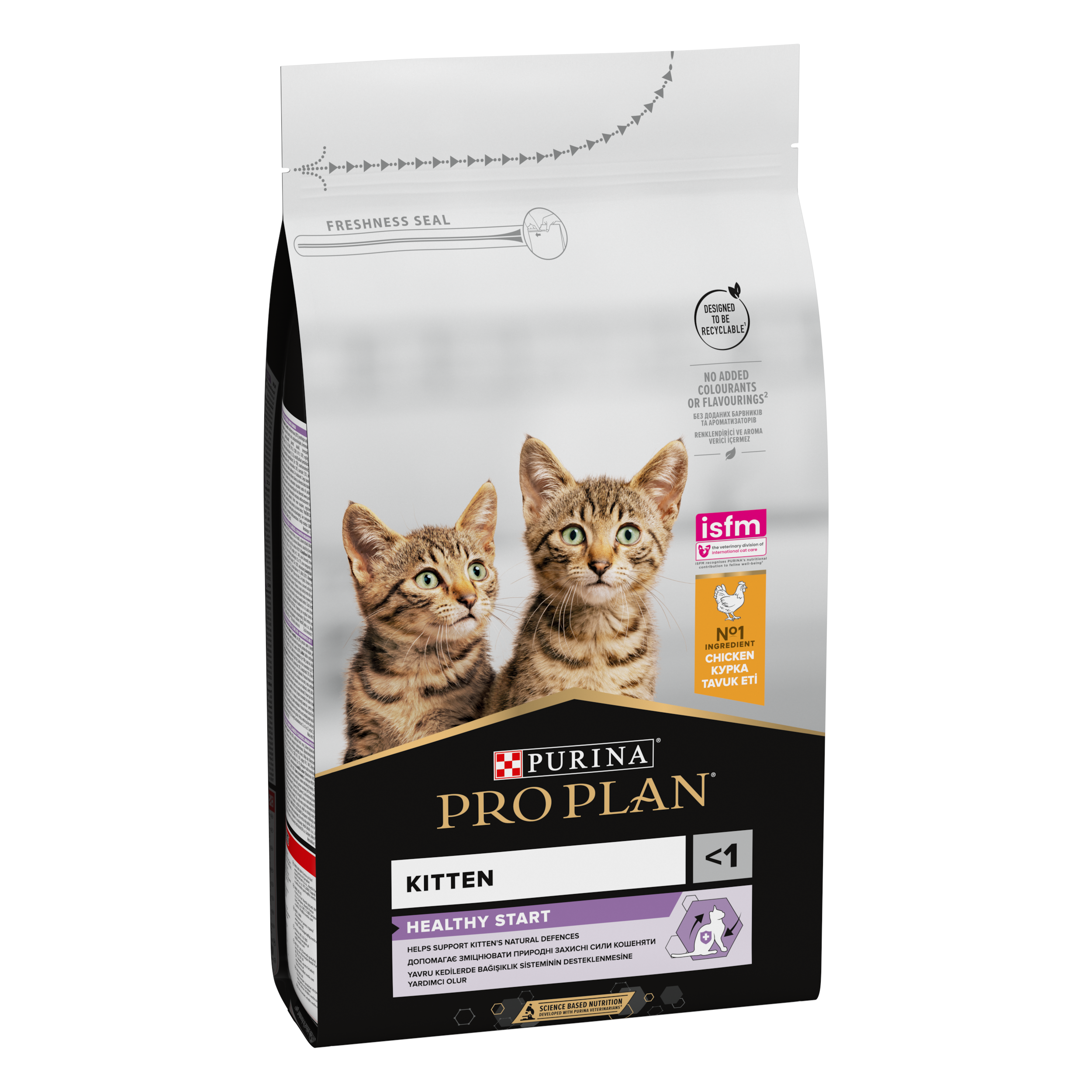 Hrana uscata pentru pisici Purina Pro Plan Kitten Healthy Start, Junior, Pui, 10kg
