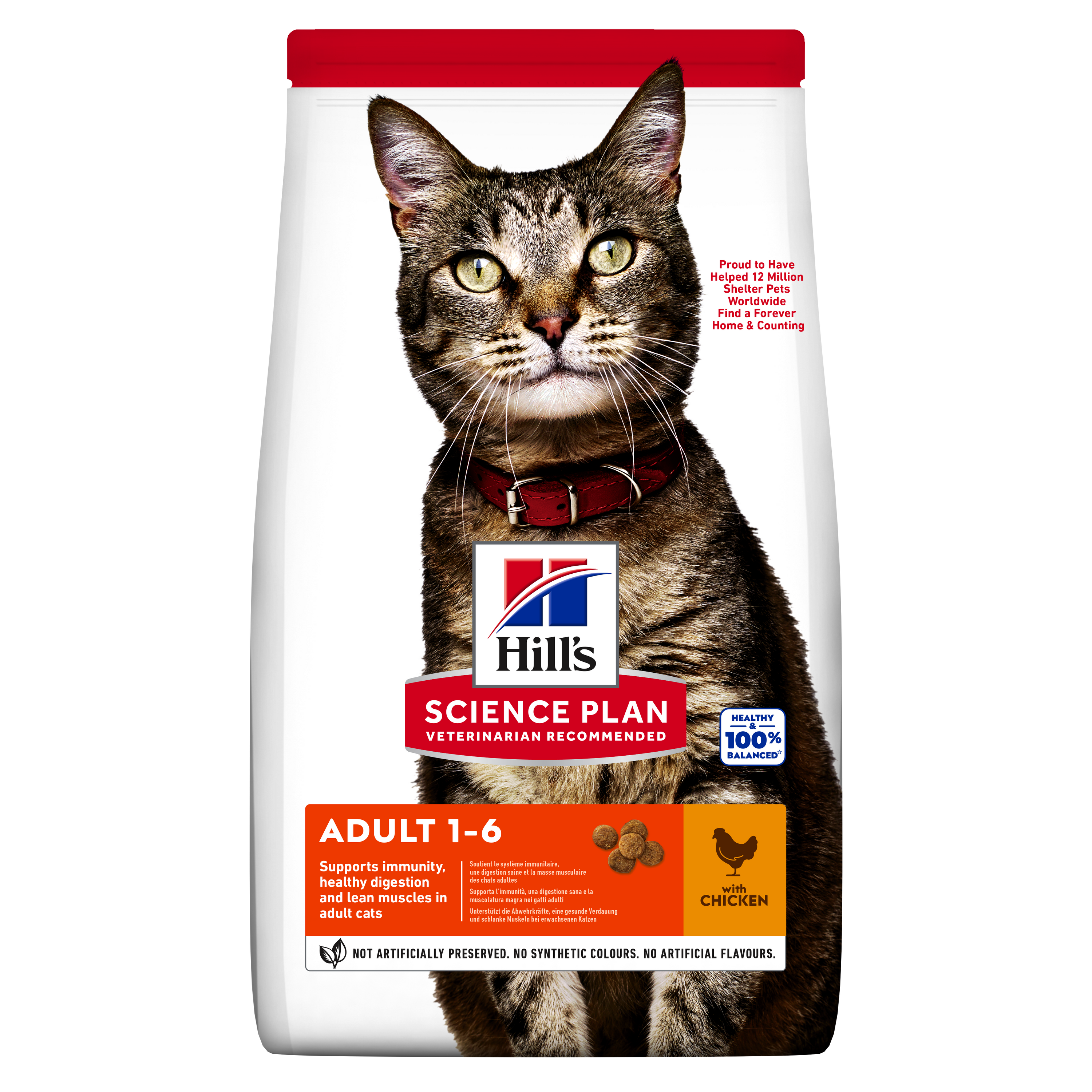 Hrana uscata pisici, Hill's Science Plan Feline Adult Chicken, 1.5 kg