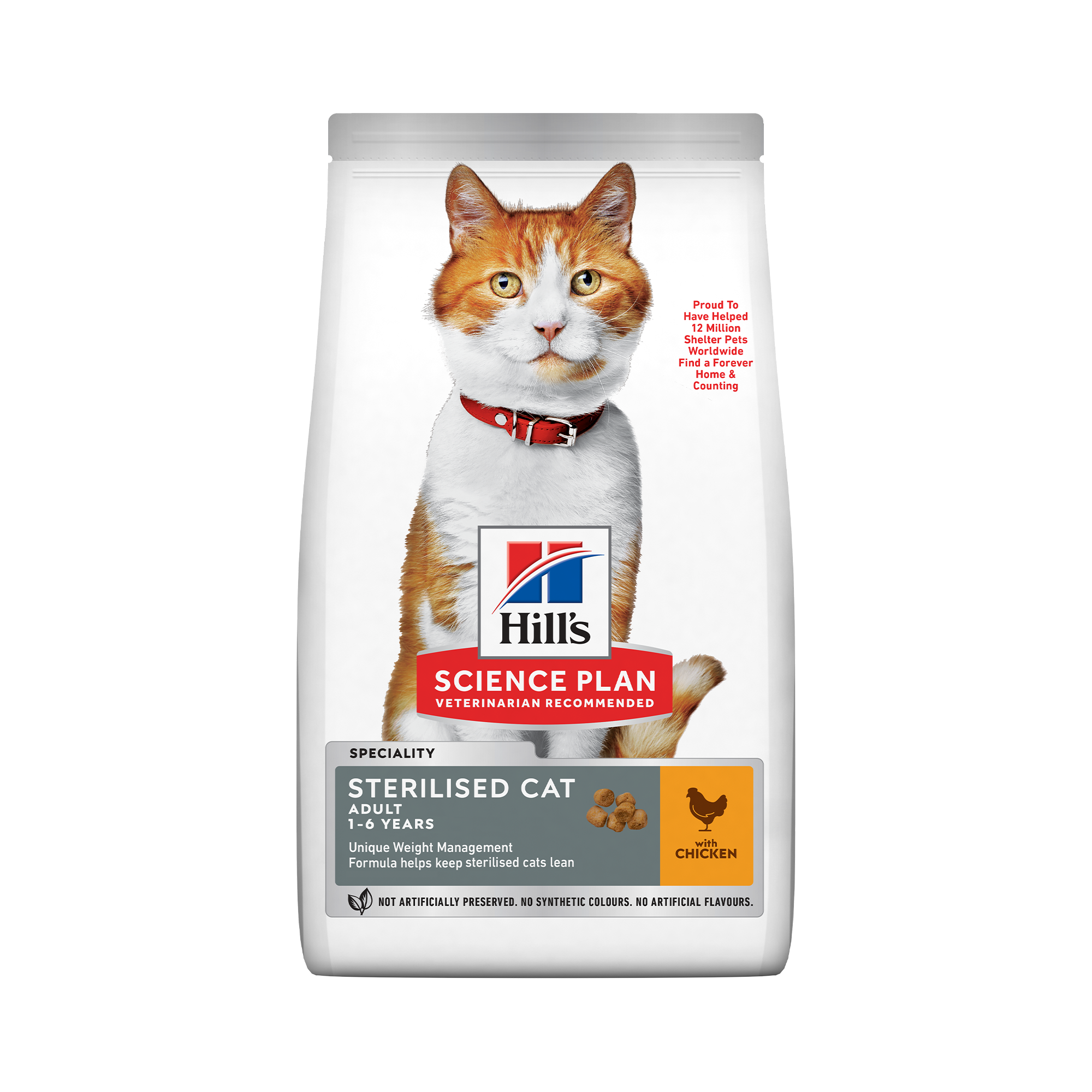 Hrana uscata pisici, Hill's Science Plan Feline Adult Sterilised Chicken, 3 kg