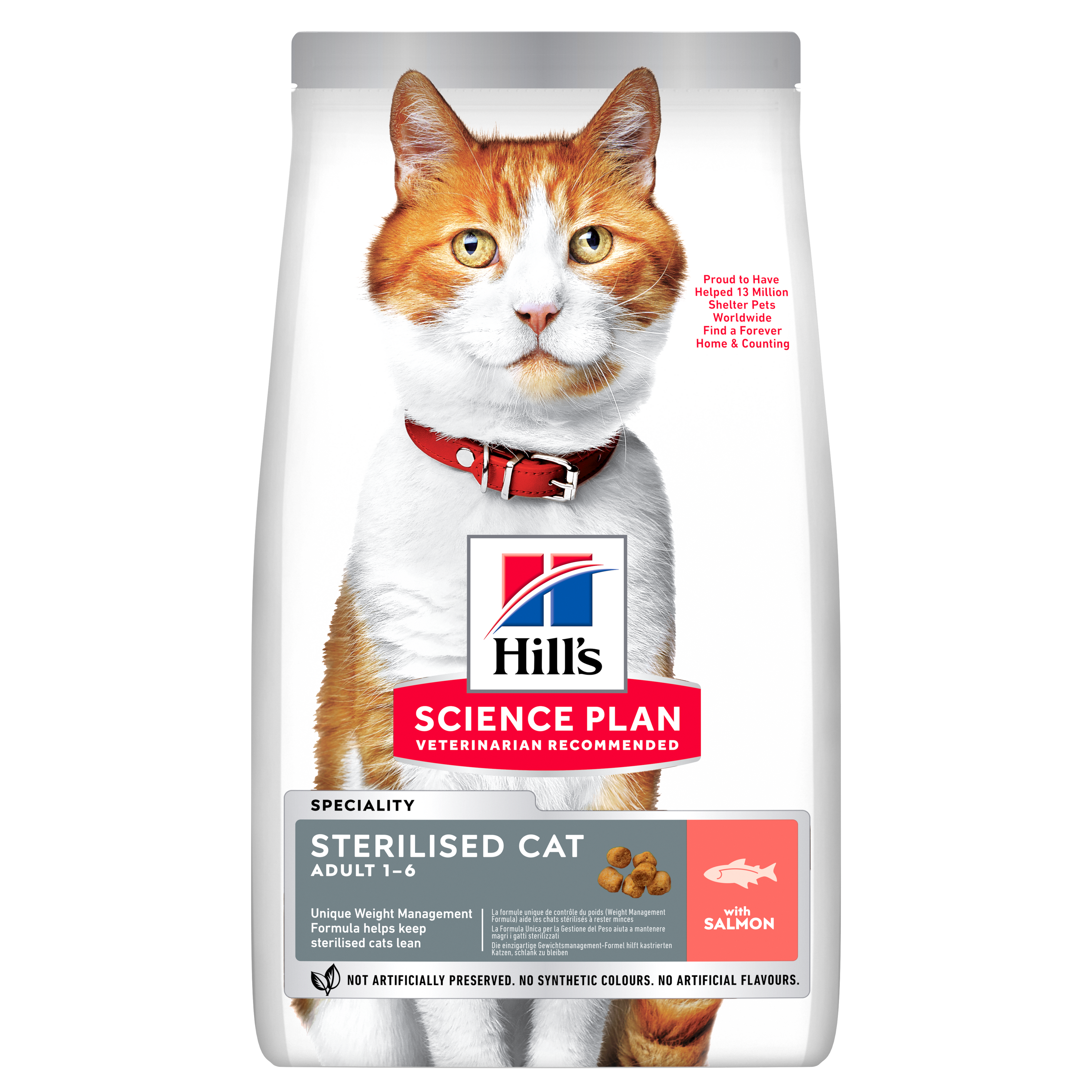 Hrana uscata pisici, Hill's Science Plan Feline Adult Sterilised Salmon, 3 kg