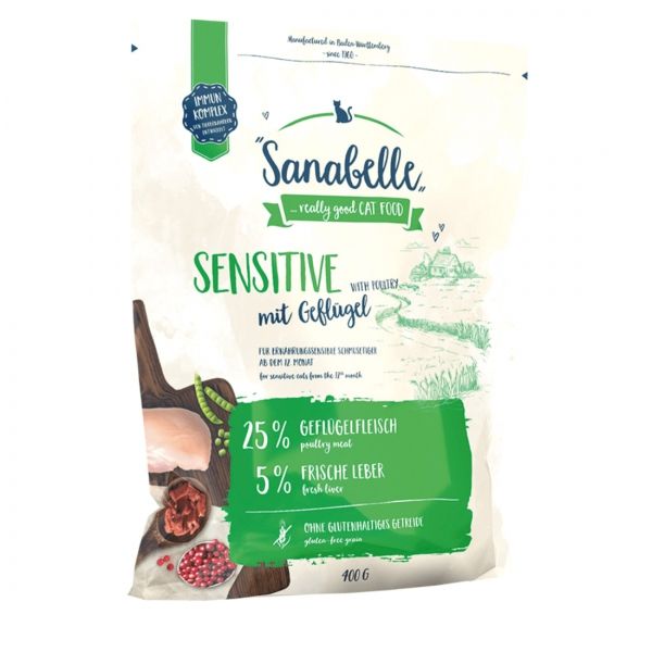 Hrana uscata pisici, Sanabelle Sensitive, Pui, 2 kg