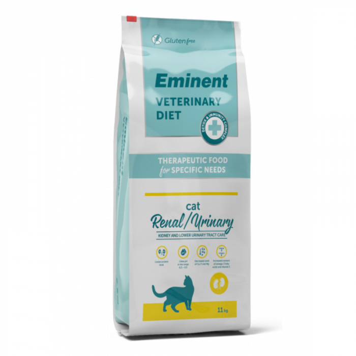 Hrana uscata terapeutica pentru pisici Eminent Veterinary Diet, Cat Renal Urinary, Pui, 11kg