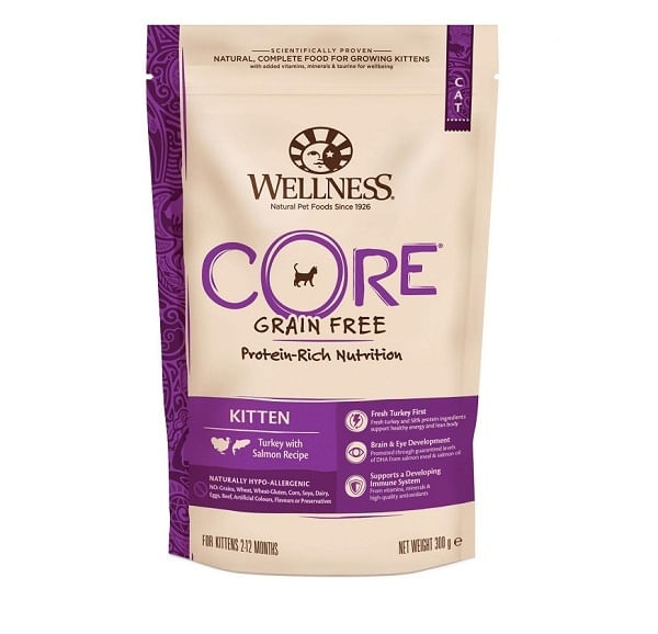 Hrana Uscata Wellness Core Kitten Dry Curcan si Somon, 300 g - poza 1