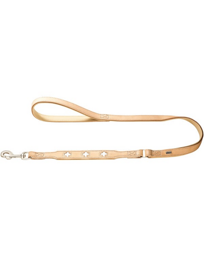 HUNTER Swiss Lesa din piele pentru caini 1,8cm/1m, bej