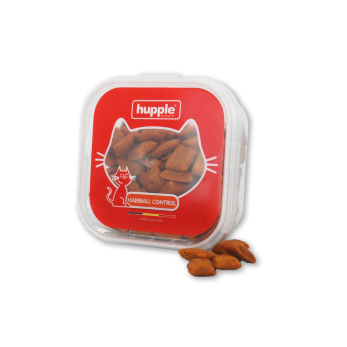 HUPPLE Hairball Control, Carne, cutie recompense pisici, limitarea ghemurilor de blană, 60g - poza 1