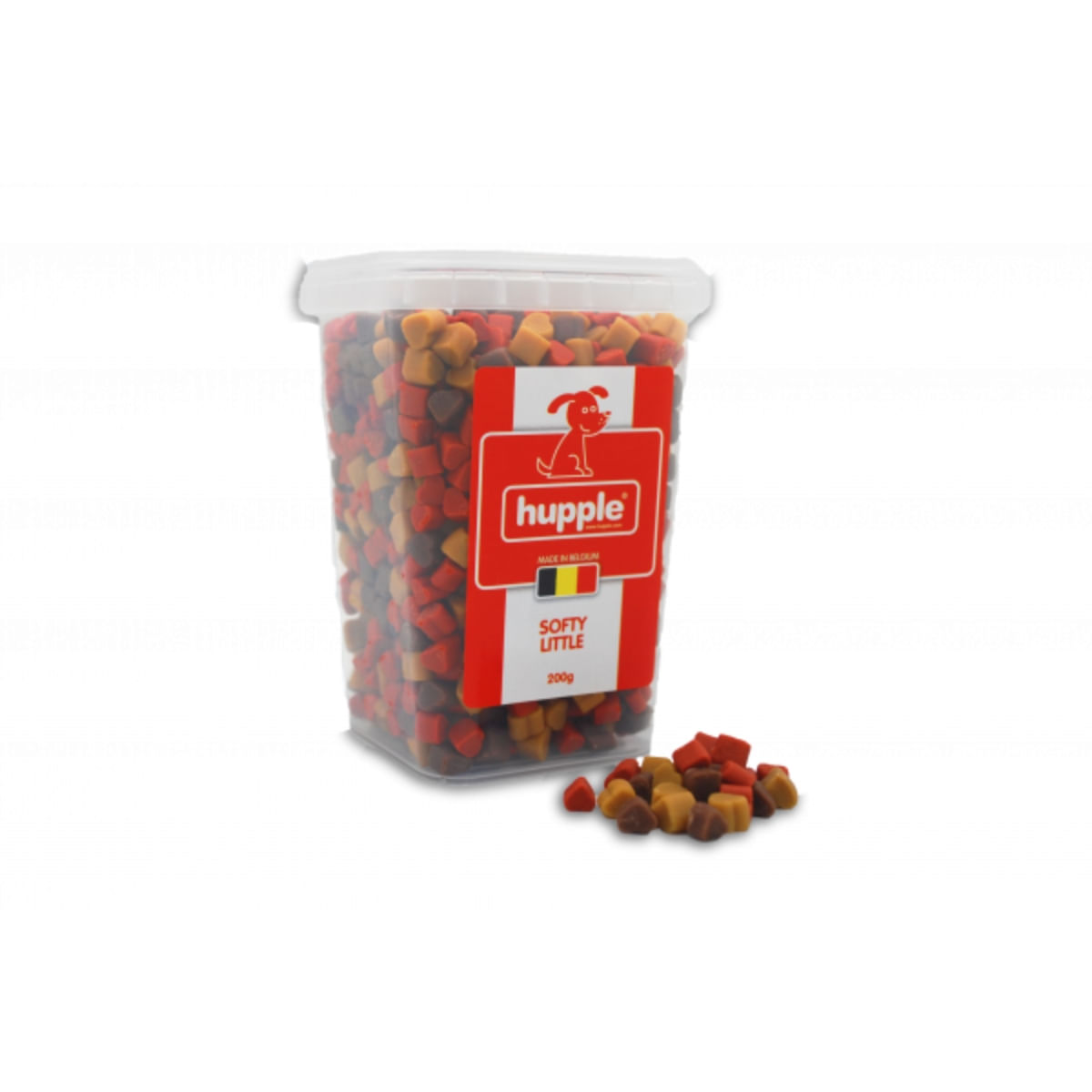 HUPPLE Softy Little, XS-XL, Somon, cutie recompense câini, 200g - poza 1