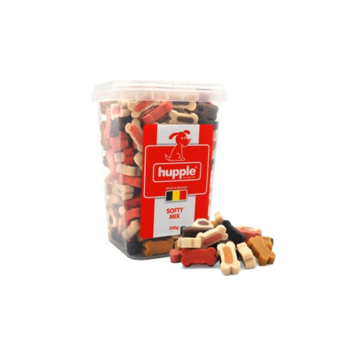 HUPPLE Softy Mix, XS-XL, Carne, cutie recompense câini, 200g - poza 1