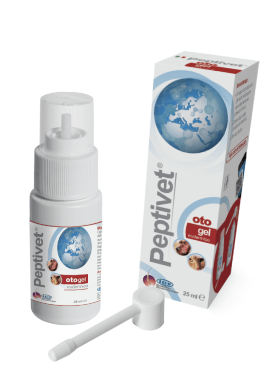 ICF Peptivet, gel igiena urechilor câini, calmant, flacon cu aplicator ICF Peptivet, gel igiena urechilor câini și pisici, calmant, flacon cu aplicator, 25ml - poza 2