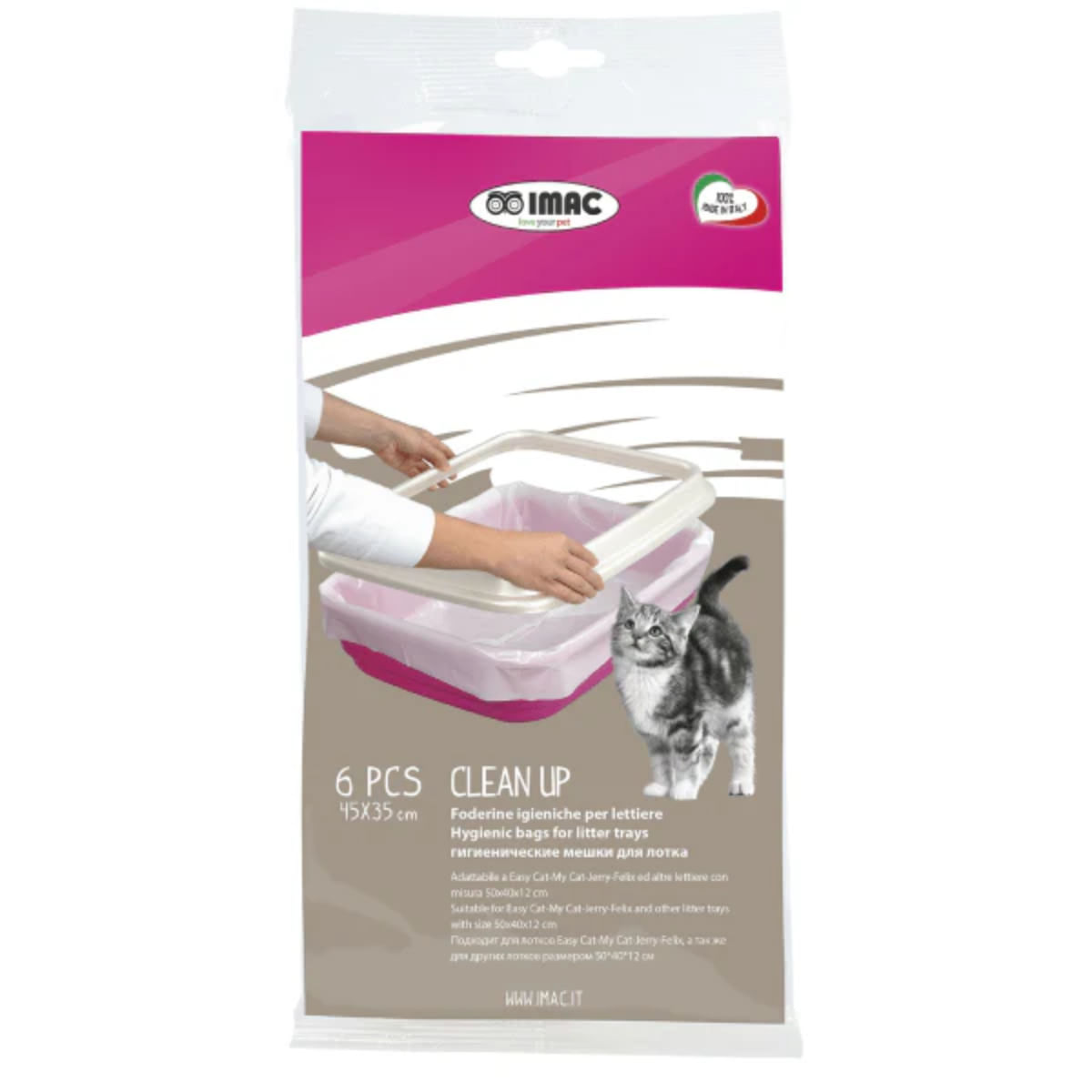 IMAC Clean Up, pungi igienice litiera pisici, 45 x 35cm IMAC Clean Up, pungi igienice litiera pisici, 45 x 35cm - poza 2