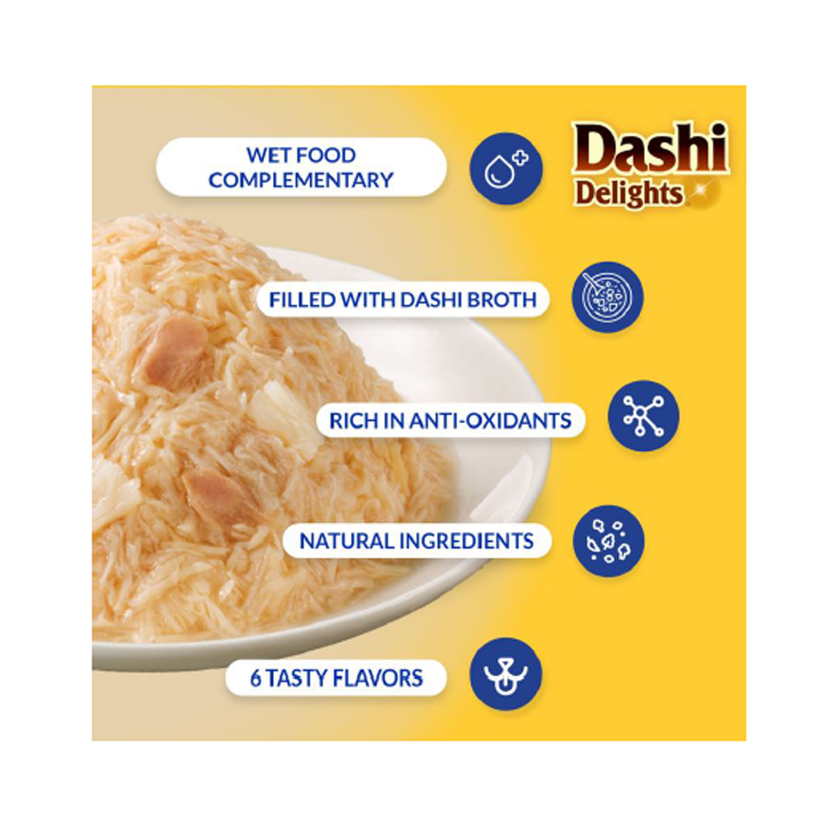 INABA Churu Dashi Delights Silky Broth, Pui, plic hrană umedă fără cereale pisici, (topping), 40g - poza 3