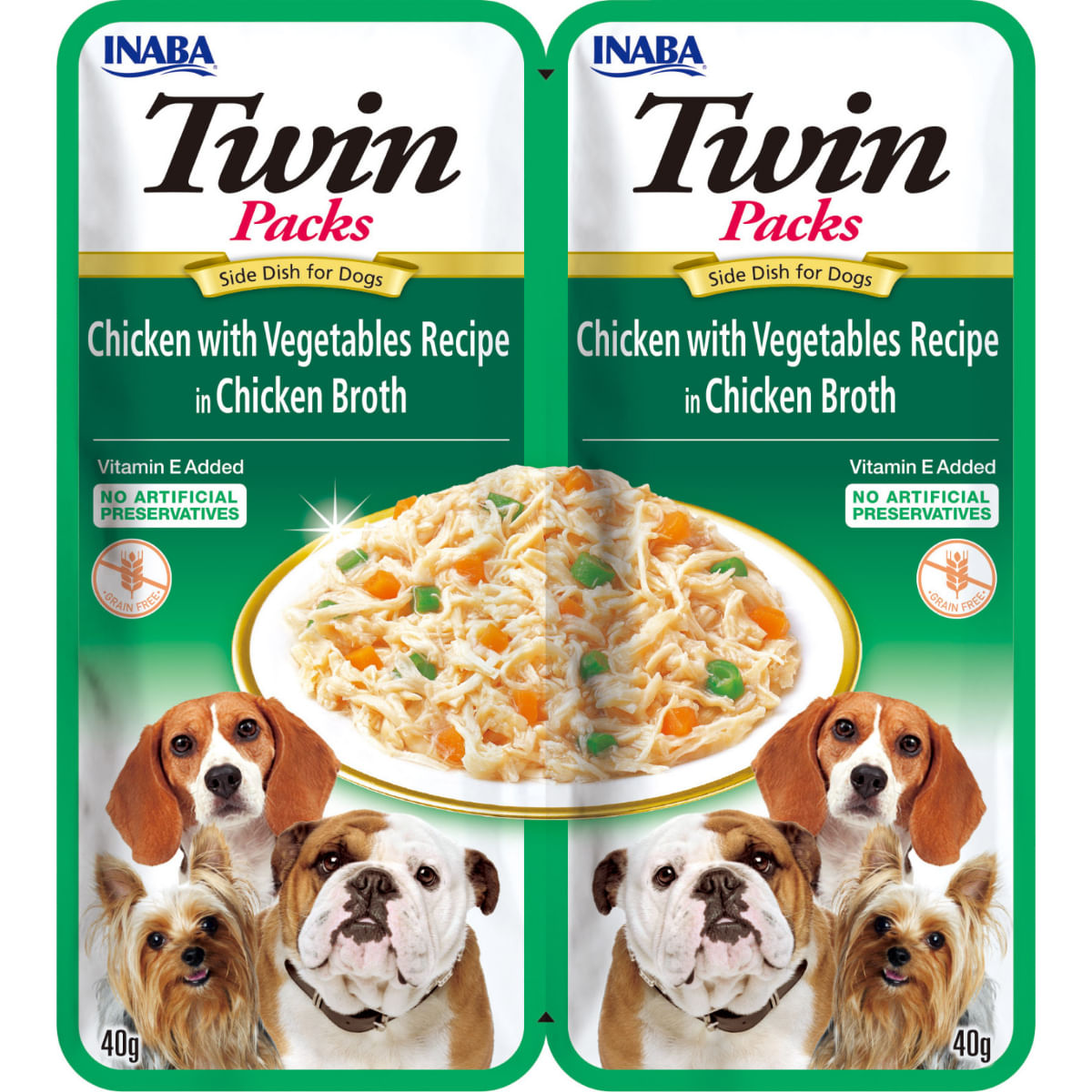 INABA Churu Dog Twin, XS-XL, Pui și Legume, hrană umedă fără cereale câini, (în supă) INABA Churu Dog Twin, XS-XL, Pui și Legume, plic hrană umedă fără cereale câini, (în supă), 80g - poza 3
