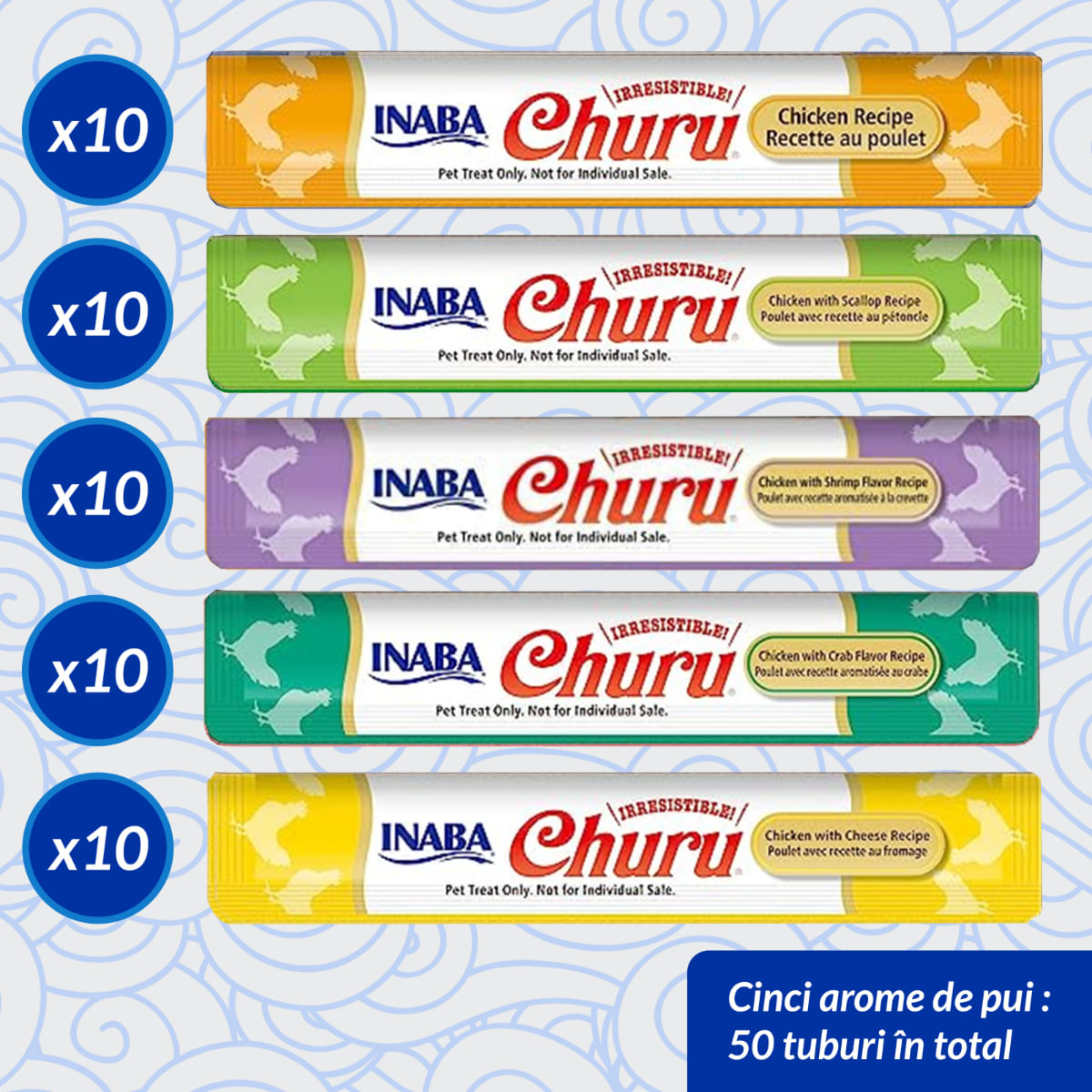 INABA Churu Varieties, Pui, găletușa, tub recompense fără cereale pisici, (piure), 700g - poza 3