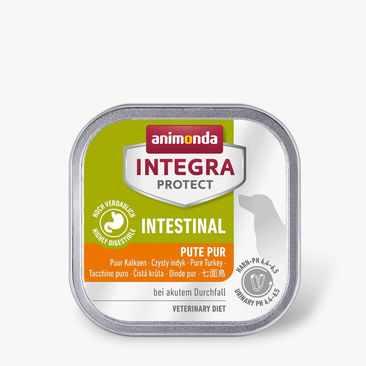 INTEGRA PROTECT Intestinal, XS-S, Curcan, dietă veterinară, tăviță hrană umedă câini, sistem digestiv, (în aspic), 150g - poza 2